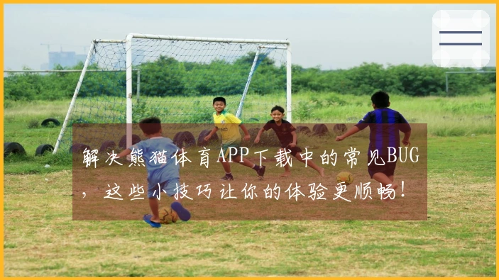 解决熊猫体育APP下载中的常见BUG，这些小技巧让你的体验更顺畅！
